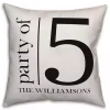 Personalized Party of Five Pillow