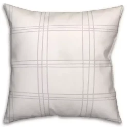 Personalized Plaid Home Holidays Outdoor Pillow