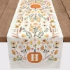 Personalized Pumpkin Floral Table Runner, 90 in.