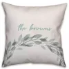 Personalized Seafoam Wreath Pillow