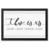 Personalized This Is Us Canvas Wall Art