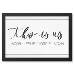 Personalized This Is Us Canvas Wall Art