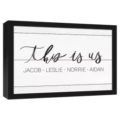 Personalized This Is Us Canvas Wall Art