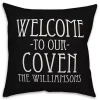 Personalized Welcome To Our Coven Outdoor Pillow