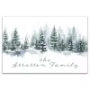 Personalized Winter Tree Landscape Canvas Print