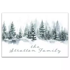 Personalized Winter Tree Landscape Canvas Print