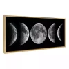 Phases of the Moon Framed Canvas Art Print