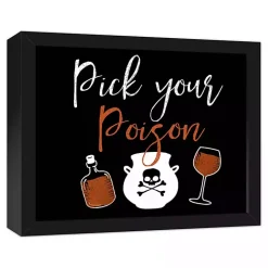 Pick Your Poison Framed Canvas Art Print