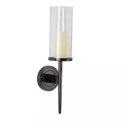 Pierre Polished Black Stem Sconce