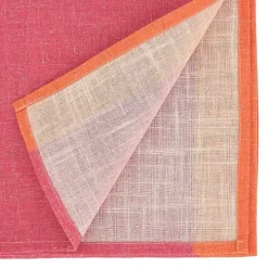 Pink and Orange Colorblock Table Runner