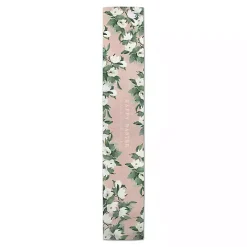 Pink Floral Print Cotton Twill Table Runner