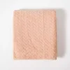 Pink Heavenly Herringbone Plush Throw