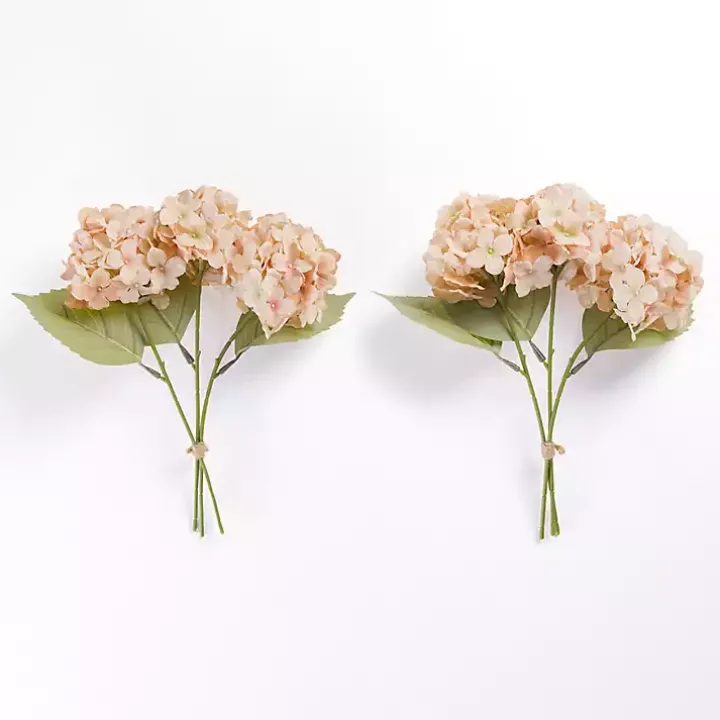 Pink Hydrangea Bundles, Set of 2