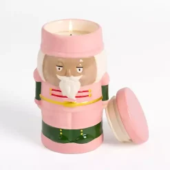 Pink Nutcracker Sugared Cinnamon Jar Candle