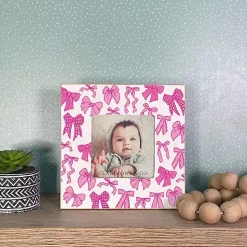Pink Preppy Bows Picture Frame