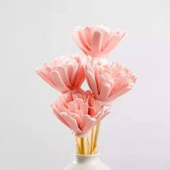 Pink Wooden Floral Stems, Set of 2