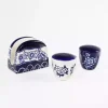 Pip Vintage Blue Floral 3-pc. Shaker & Napkin Set