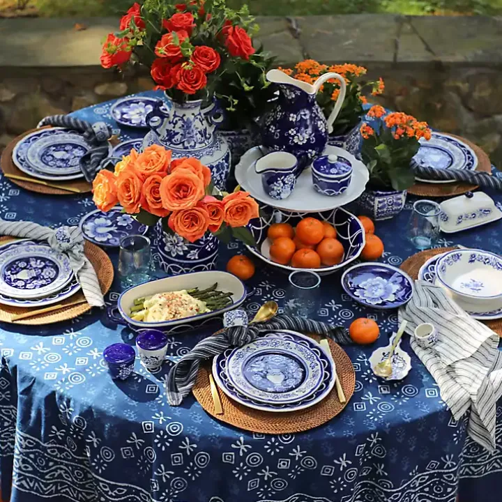 Pip Vintage Blue Floral 3-pc. Shaker & Napkin Set