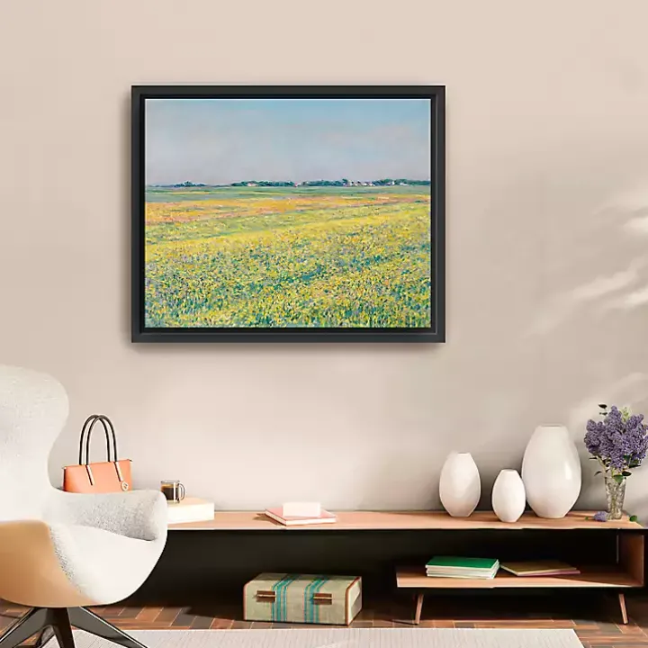 Plain of Gennevilliers Framed Canvas Art Print