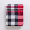 Plush Red and Black Plaid Throw