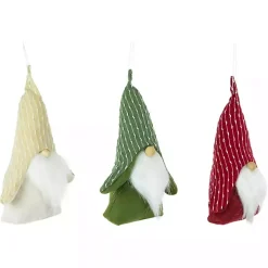 Plush Striped Hat Gnomes, Set of 3