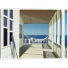 Porch Shadows Framed Canvas Art Print