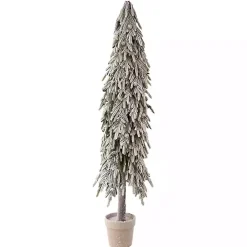 Potted Soft Touch Snowy Norfolk Pine Tree, 60 in.
