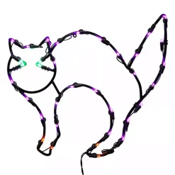 Pre-Lit Cat Window Decoration