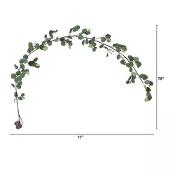 Pre-Lit Eucalyptus Battery Operated Garland