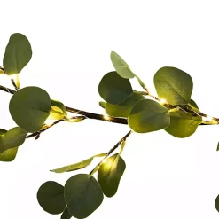 Pre-Lit Eucalyptus Battery Operated Garland