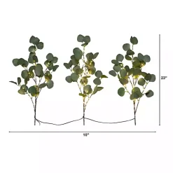 Pre-Lit Eucalyptus 3-pc. Bouquet
