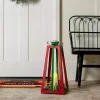 Pre-Lit Flocked Christmas Greenery Lantern, 22 in.