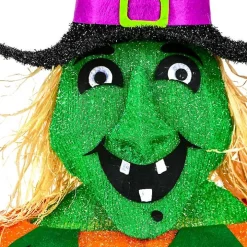 Pre-lit Jack O Lantern Witch Outdoor Decoration