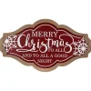 Pre-Lit Merry Christmas to All Wall Plaque