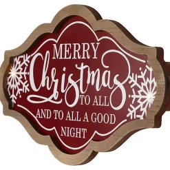 Pre-Lit Merry Christmas to All Wall Plaque