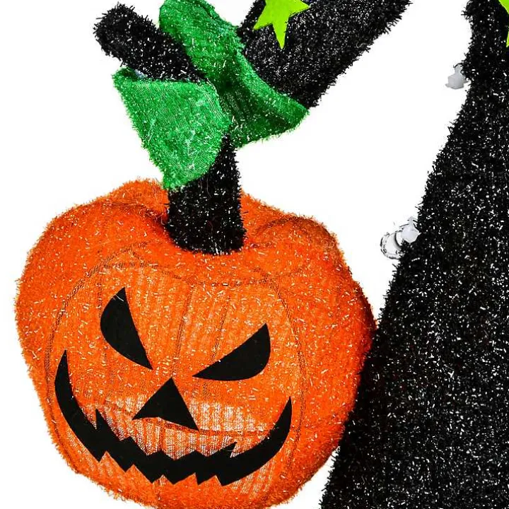 Pre-Lit Outdoor Witch Decoration