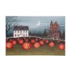 Pre-Lit Pumpkin Field Halloween Canvas Art Print
