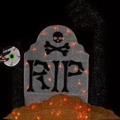 Pre-Lit RIP Tombstone Outdoor Decoration