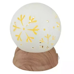 Pre-Lit Snowflake Christmas Snow Globe