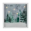 Pre-Lit Snowglobe Landscape Framed Art Print