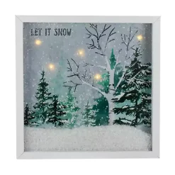Pre-Lit Snowglobe Landscape Framed Art Print