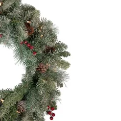 Pre-Lit Snowy Waterloo Pine Wreath