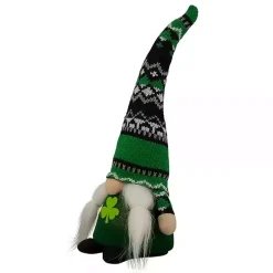 Pre-Lit St. Patrick's Day Girl Gnome Figurine