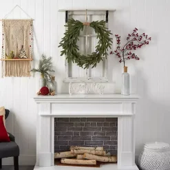 Pre-Lit Twine Bound Pine Branch Wreath