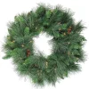 Pre-Lit White Valley Pine Wreath