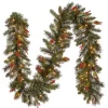 Pre-Lit Wintry Pine Christmas Garland, 9 ft.