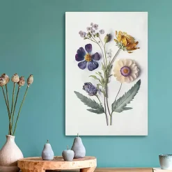 Pressed Flower Memories I Canvas Art Print