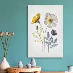 Pressed Flower Memories II Canvas Art Print