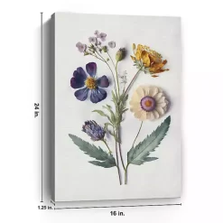 Pressed Flower Memories I Canvas Art Print