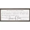 Prince of Peace Framed Wall Plaque
